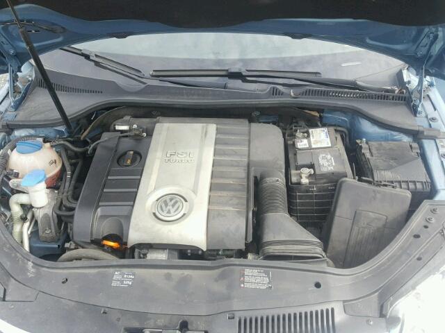 WVWBA71F27V042166 - 2007 VOLKSWAGEN EOS 2.0T BLUE photo 7