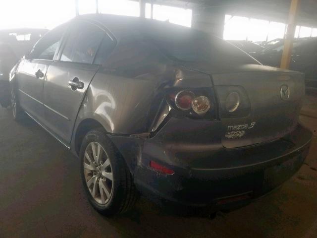 JM1BK32F771632147 - 2007 MAZDA 3 I GRAY photo 3