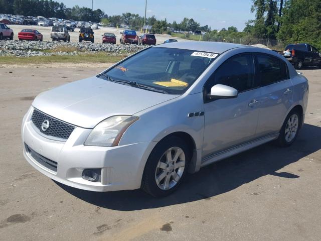 3N1AB6AP2CL744383 - 2012 NISSAN SENTRA 2.0 SILVER photo 2