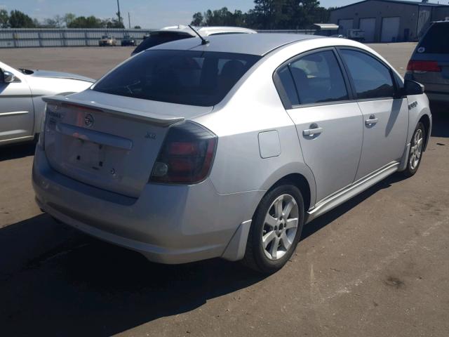 3N1AB6AP2CL744383 - 2012 NISSAN SENTRA 2.0 SILVER photo 4