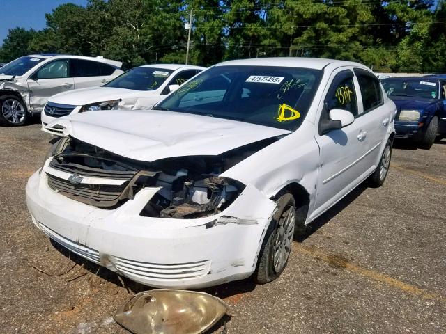 1G1AT58H197260228 - 2009 CHEVROLET COBALT LT WHITE photo 2