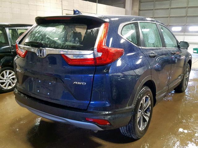 2HKRW6H3XJH203831 - 2018 HONDA CR-V LX BLUE photo 4