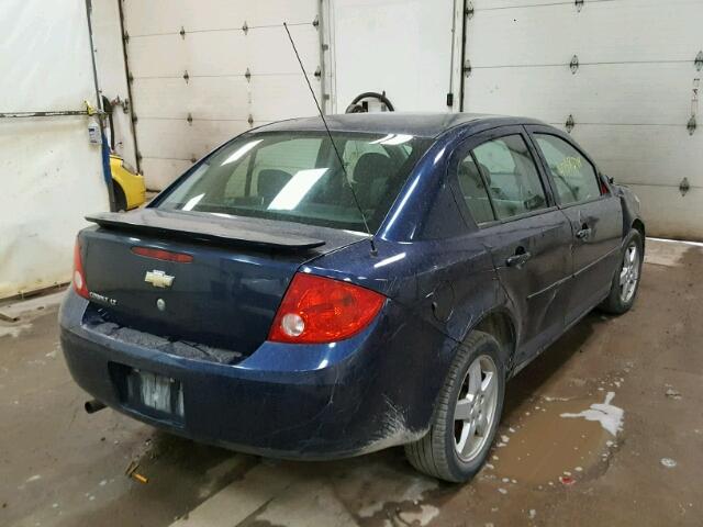 1G1AT55H897106880 - 2009 CHEVROLET COBALT LT BLUE photo 4