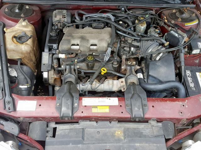 2G1WL52J2Y1140516 - 2000 CHEVROLET LUMINA BURGUNDY photo 7