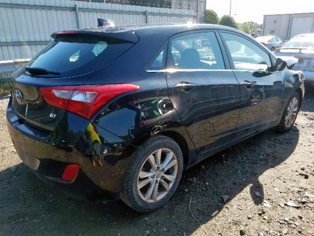 KMHD35LE6DU023001 - 2013 HYUNDAI ELANTRA GT BLACK photo 4