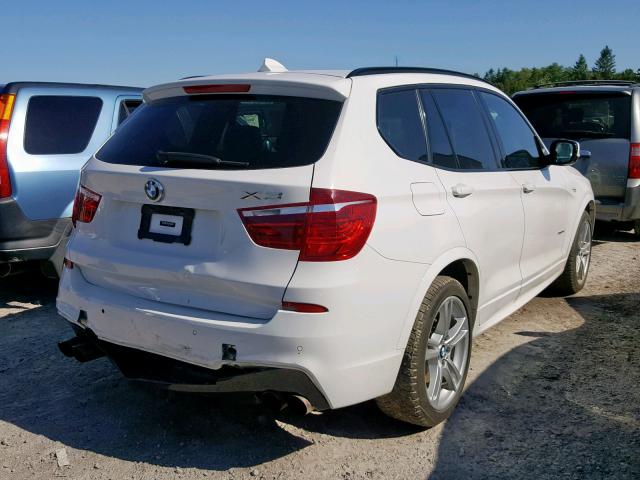 5UXWX7C56DL978253 - 2013 BMW X3 XDRIVE3 WHITE photo 4