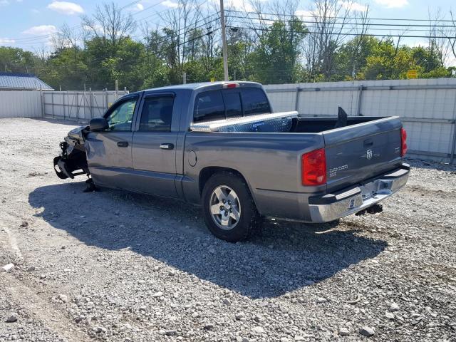 1D7HE48N95S115614 - 2005 DODGE DAKOTA QUA GRAY photo 3