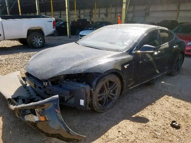 5YJSA1E24GF171349 - 2016 TESLA MODEL S Սև լուսանկար 2