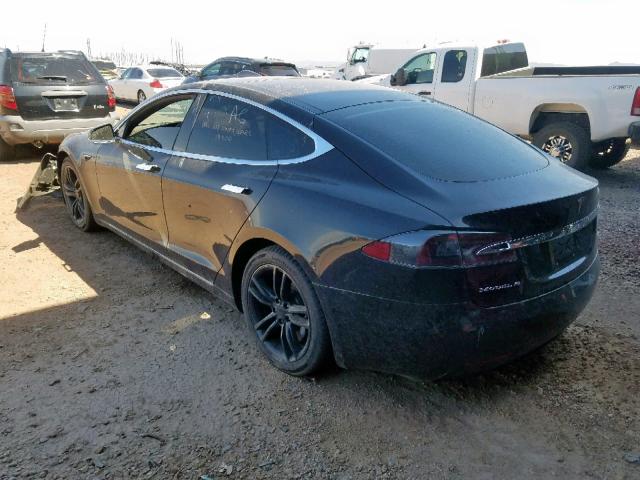 5YJSA1E24GF171349 - 2016 TESLA MODEL S Սև լուսանկար 3