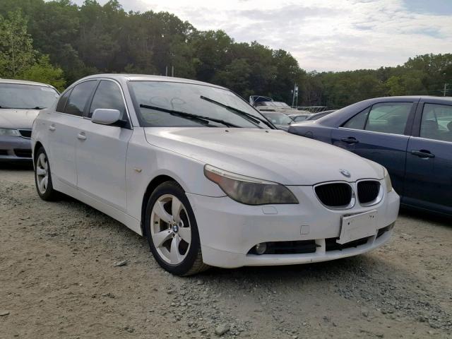 WBANA535X5B863727 - 2005 BMW 525 I WHITE photo 1