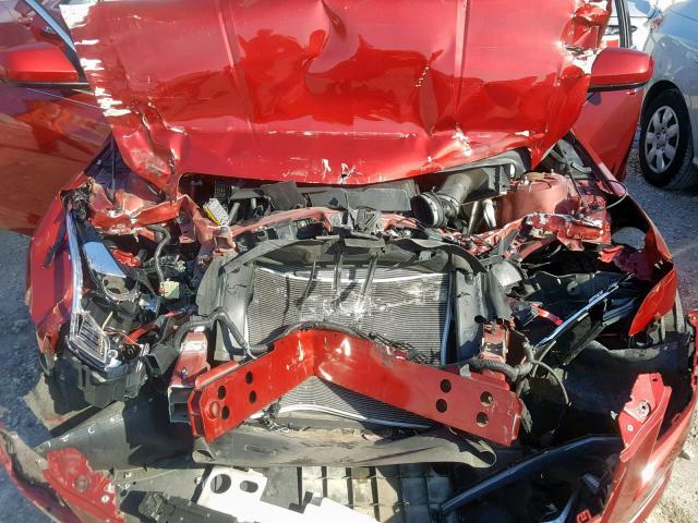 1G6AA5RA5E0167247 - 2014 CADILLAC ATS RED photo 7