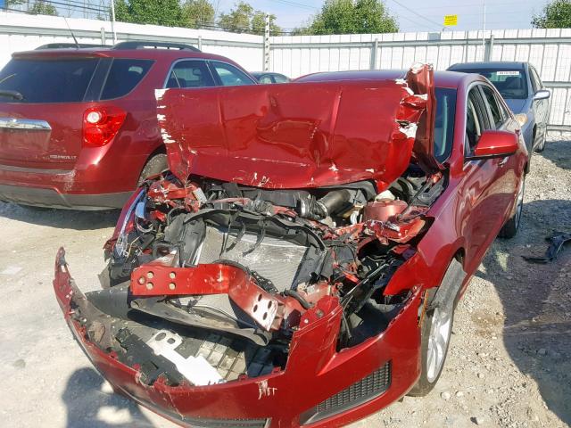 1G6AA5RA5E0167247 - 2014 CADILLAC ATS RED photo 9