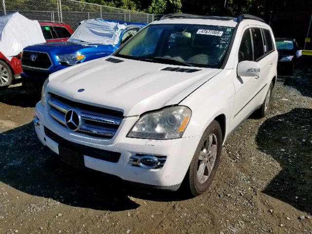 4JGBF71E47A123200 - 2007 MERCEDES-BENZ GL 450 4MA WHITE photo 2