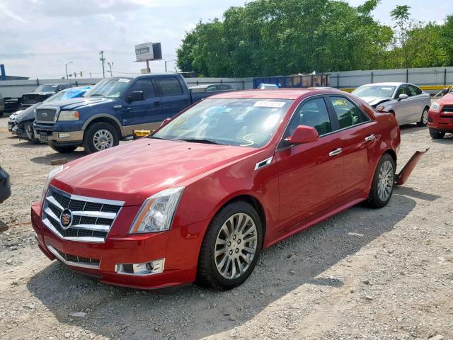 1G6DK5EY9B0168586 - 2011 CADILLAC CTS PERFOR RED photo 2