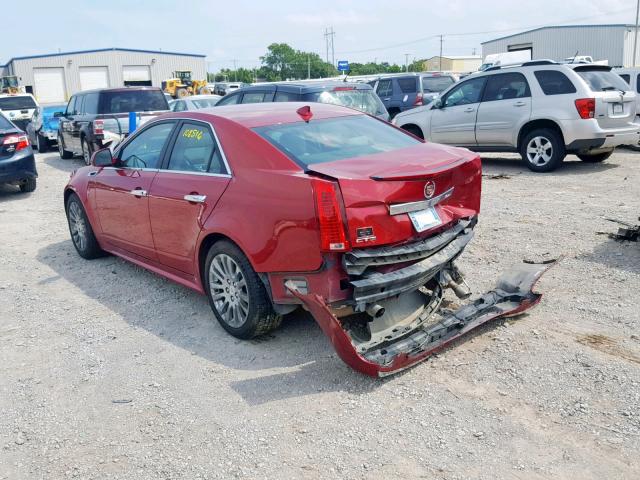 1G6DK5EY9B0168586 - 2011 CADILLAC CTS PERFOR RED photo 3