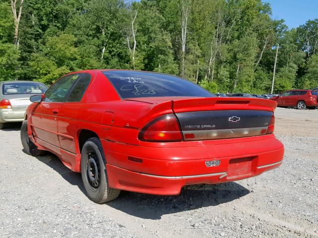 2G1WW12M7X9163784 - 1999 CHEVROLET MONTE CARL RED photo 3