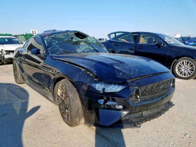 1FA6P8CF7K5146878 - 2019 FORD MUSTANG GT BLACK photo 1