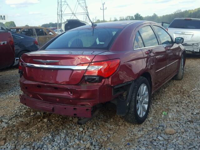 1C3CCBBB3CN201062 - 2012 CHRYSLER 200 TOURIN RED photo 4