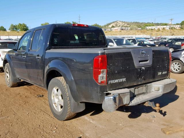 1N6AD07W56C403401 - 2006 NISSAN FRONTIER C BLACK photo 3