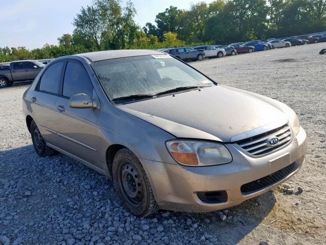 KNAFE121375405089 - 2007 KIA SPECTRA EX BEIGE photo 1