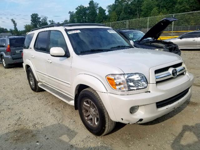 5TDZT38A46S267869 - 2006 TOYOTA SEQUOIA LI WHITE photo 1