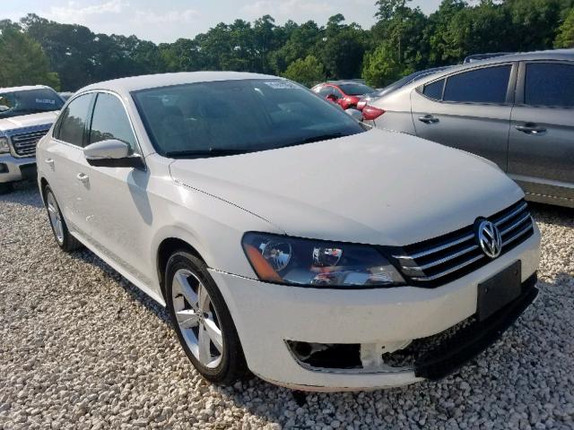 1VWBH7A35DC119053 - 2013 VOLKSWAGEN PASSAT SE WHITE photo 1