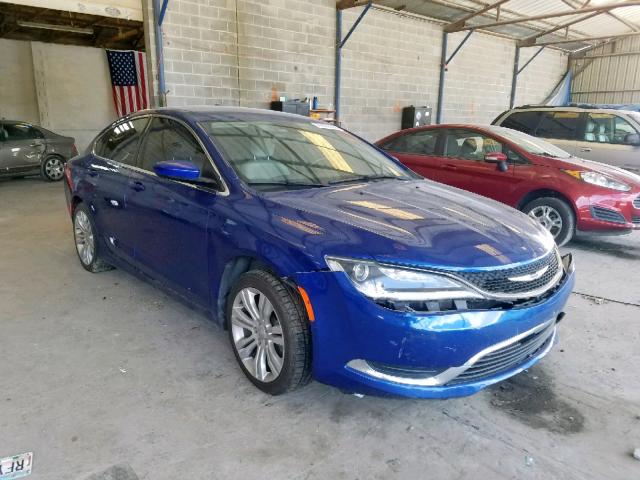 1C3CCCAB2FN543341 - 2015 CHRYSLER 200 LIMITE BLUE photo 1