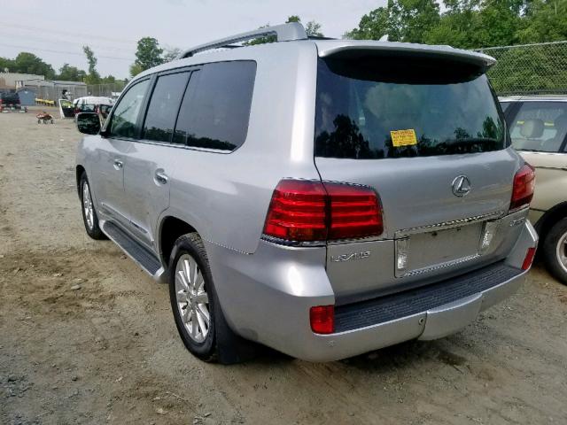 JTJHY00W494025082 - 2009 LEXUS LX 570 SILVER photo 3