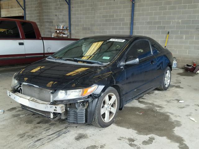 2HGFG12938H571451 - 2008 HONDA CIVIC EXL BLACK photo 2