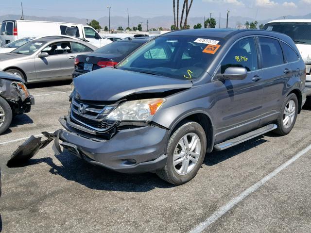 5J6RE3H71BL040868 - 2011 HONDA CR-V EXL GRAY photo 2