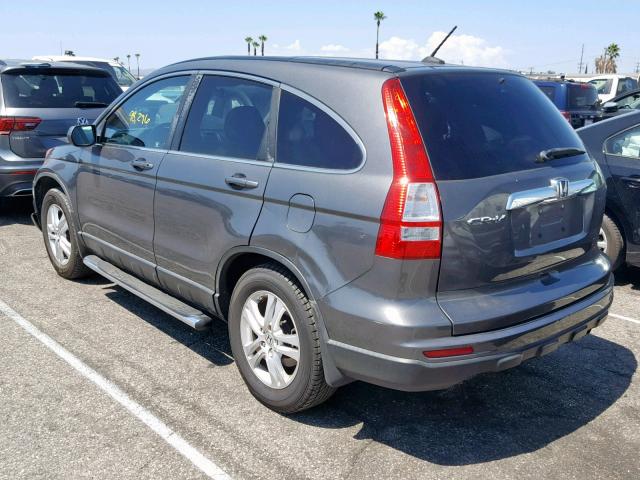 5J6RE3H71BL040868 - 2011 HONDA CR-V EXL GRAY photo 3