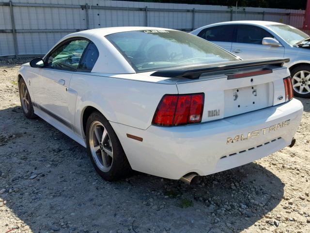 1FAFP42R63F415727 - 2003 FORD MUSTANG MA WHITE photo 3