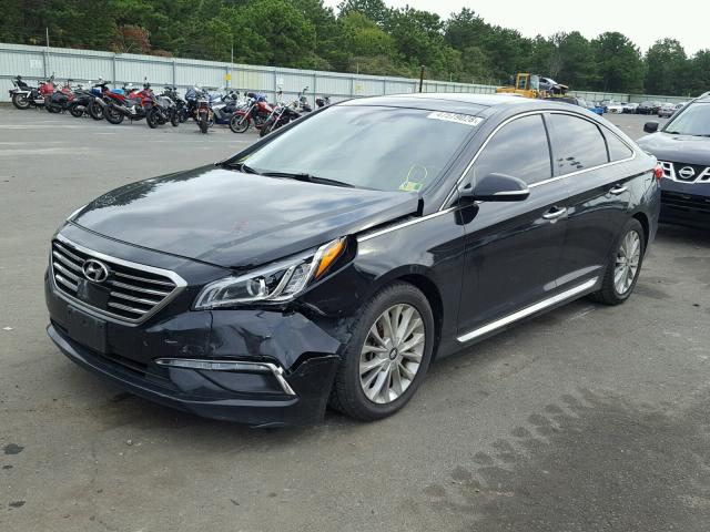 5NPE34AF9FH118390 - 2015 HYUNDAI SONATA SPO BLACK photo 2