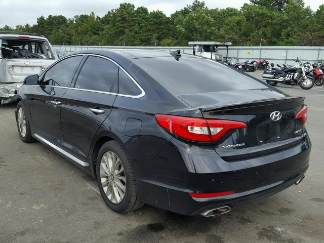 5NPE34AF9FH118390 - 2015 HYUNDAI SONATA SPO BLACK photo 3