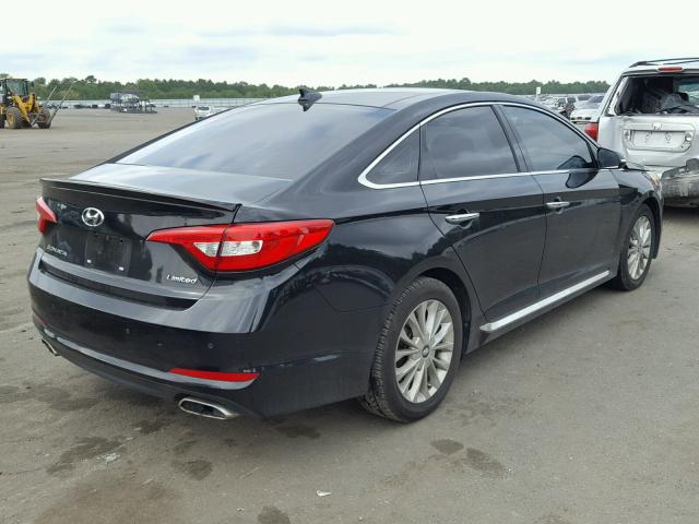 5NPE34AF9FH118390 - 2015 HYUNDAI SONATA SPO BLACK photo 4