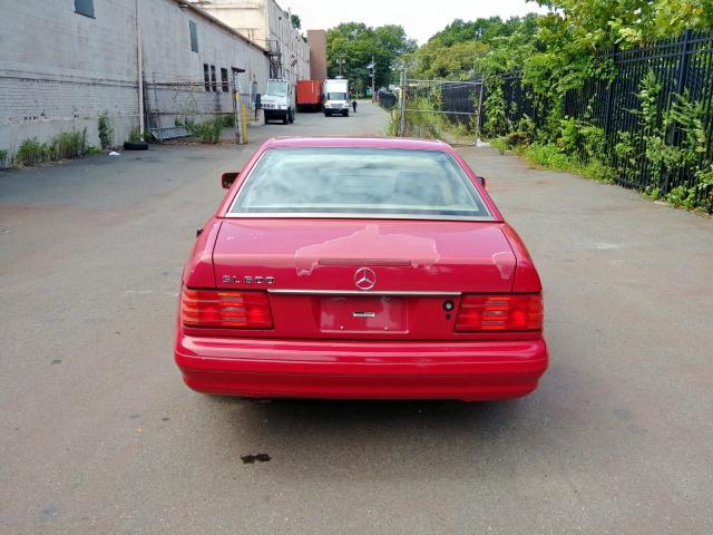 WDBFA76F8VF145110 - 1997 MERCEDES-BENZ SL 600 RED photo 10