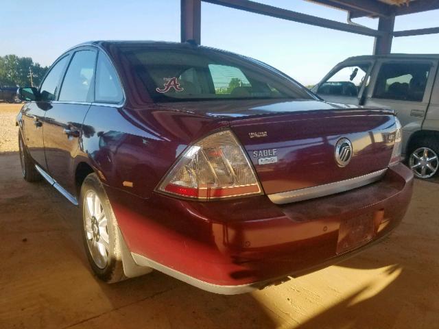 1MEHM43WX8G606941 - 2008 MERCURY SABLE PREM RED photo 3