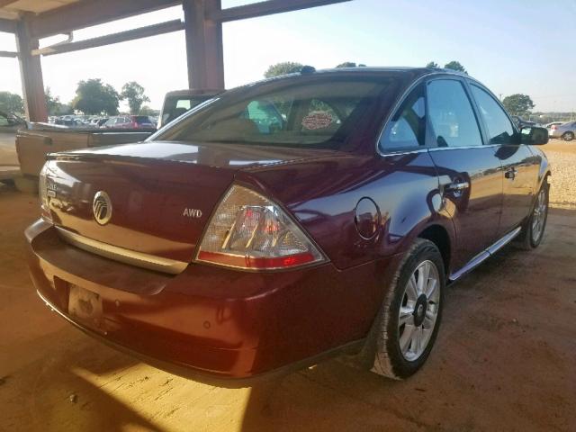 1MEHM43WX8G606941 - 2008 MERCURY SABLE PREM RED photo 4