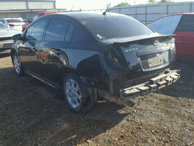 3N1AB6APXCL681551 - 2012 NISSAN SENTRA 2.0 BLACK photo 3