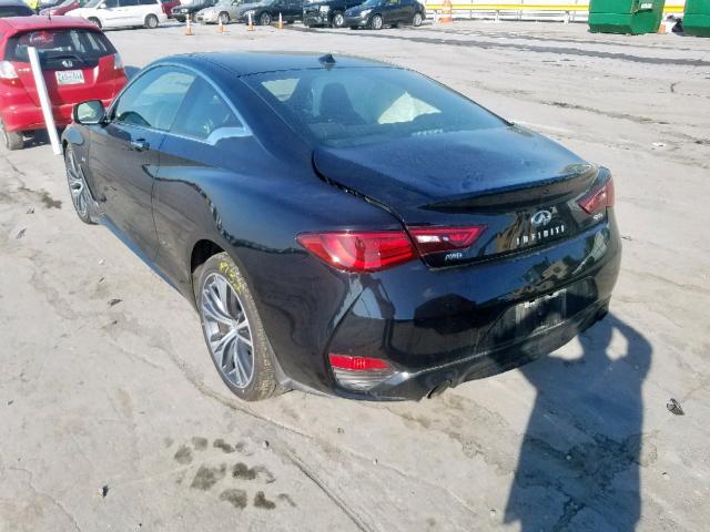 JN1EV7EL8KM290862 - 2019 INFINITI Q60 LUXE BLACK photo 3