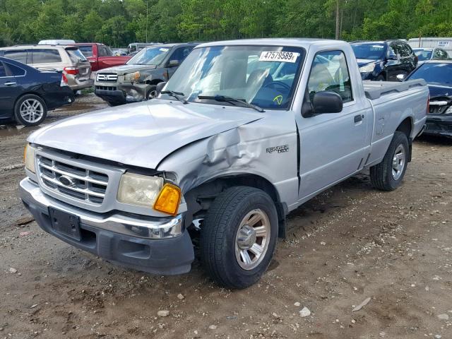 1FTYR10C41PA48098 - 2001 FORD RANGER SILVER photo 2