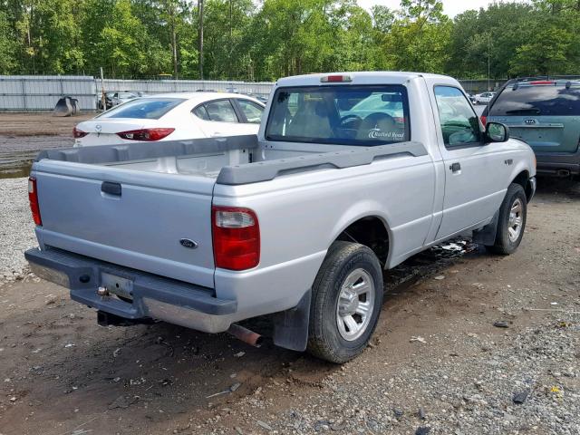 1FTYR10C41PA48098 - 2001 FORD RANGER SILVER photo 4