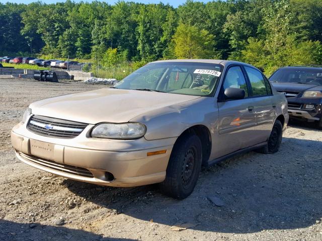 1G1ND52J42M564655 - 2002 CHEVROLET MALIBU GOLD photo 2