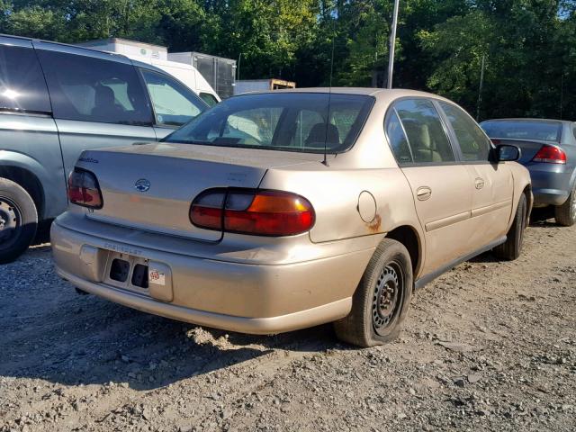 1G1ND52J42M564655 - 2002 CHEVROLET MALIBU GOLD photo 4