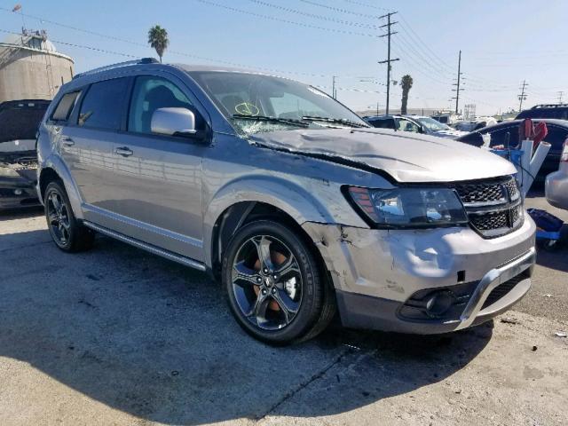 3C4PDCGG6KT700781 - 2019 DODGE JOURNEY CR SILVER photo 1