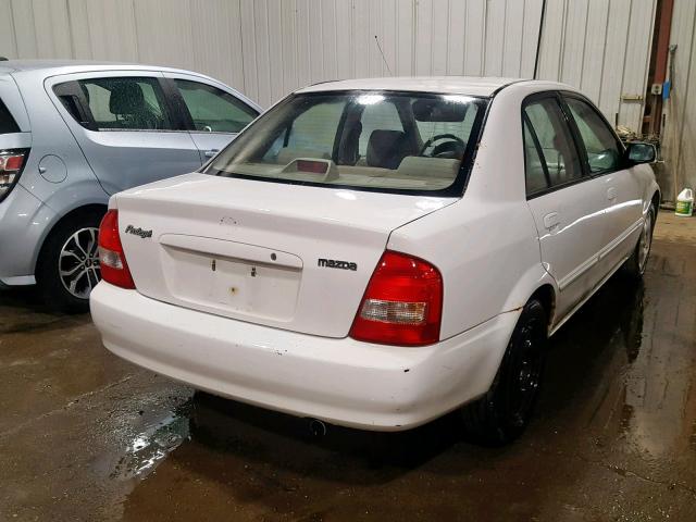 JM1BJ225421572440 - 2002 MAZDA PROTEGE DX WHITE photo 4