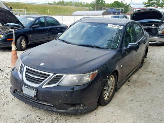 YS3FB49YX81139281 - 2008 SAAB 9-3 2.0T BLACK photo 2