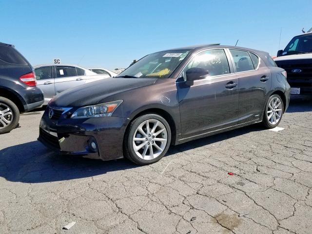 JTHKD5BH2B2043435 - 2011 LEXUS CT 200 BROWN photo 2