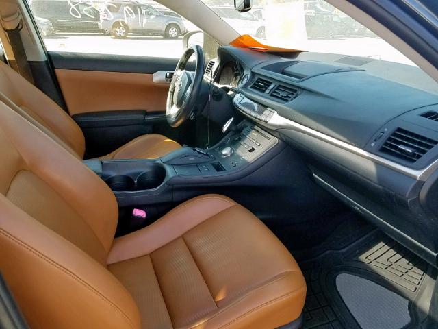 JTHKD5BH2B2043435 - 2011 LEXUS CT 200 BROWN photo 5