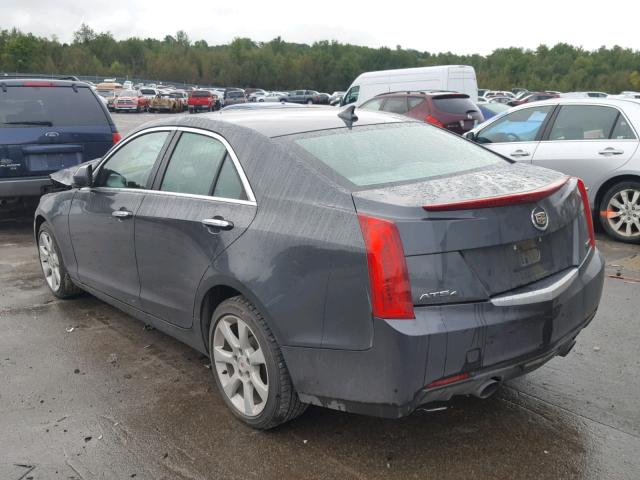 1G6AG5RX8E0132592 - 2014 CADILLAC ATS GRAY photo 3